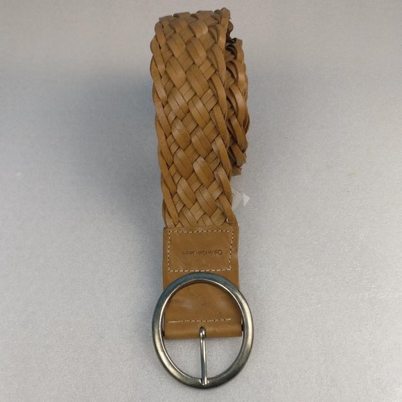 Handmade  Woven 100%Leather western Rodeo belt CAMEL TAN  41", PERFECT highwaist - Picture 2 of 7